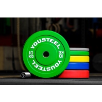 Диски для штанги каучуковые 10 - 25 кг YouSteel